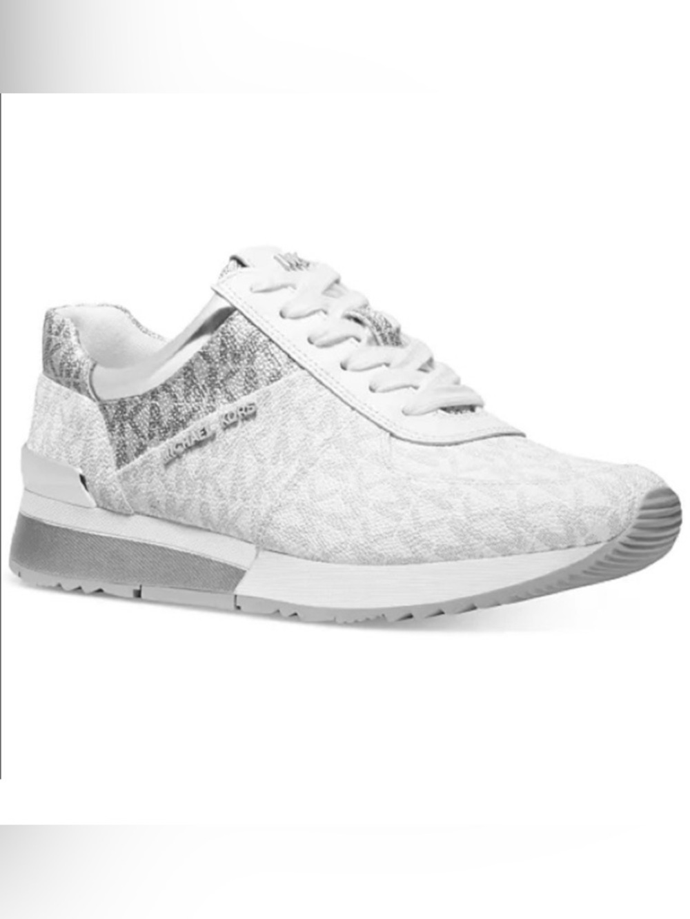 Michael Kors White Allie Wrap Trainer Logo Sneakers